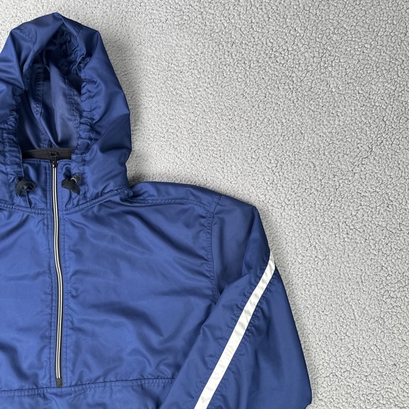 Vintage 90s Nike Windbreaker Jacket Men XL Blue 1/2 Zip Anorak Mesh Lined - Picture 8 of 16